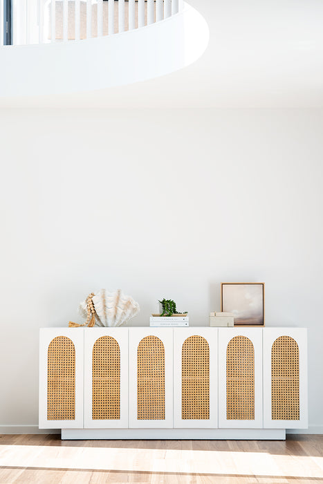 Ryan Six Door Sideboard - White