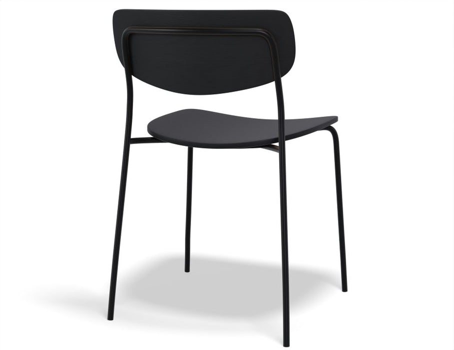 Rylie Chair - Black Stained Ash Seat and Backrest