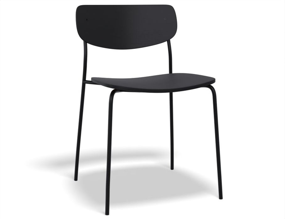 Rylie Chair - Black Stained Ash Seat and Backrest