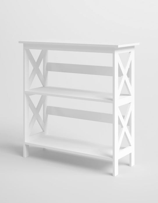 Bella 3 Tier Bookcase In White