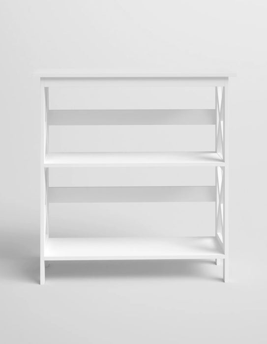 Bella 3 Tier Bookcase In White