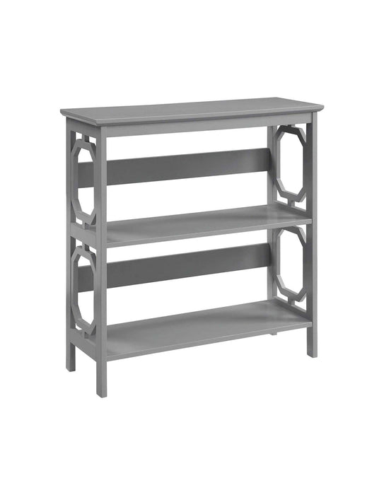 Omega 3 Tier Bookcase In Grey