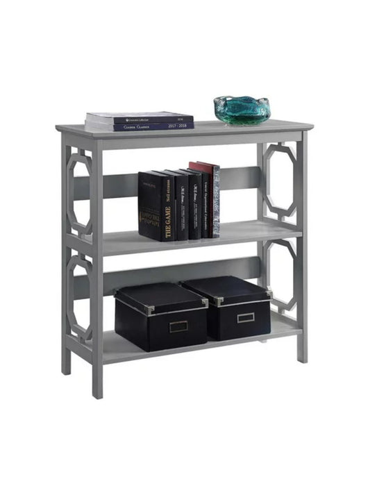 Omega 3 Tier Bookcase In Grey