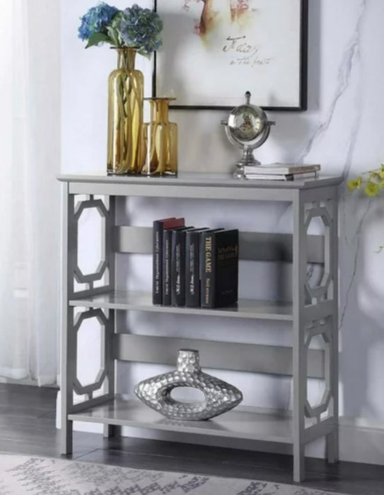 Omega 3 Tier Bookcase In Grey