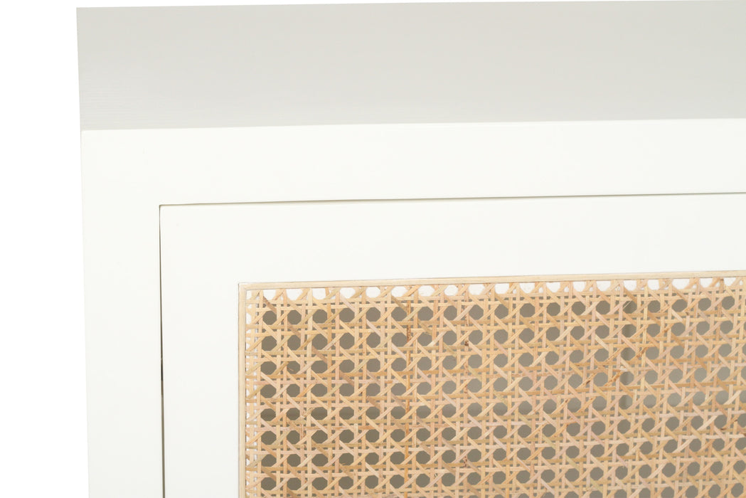 Charlie Four Door Sideboard - White - 200cm