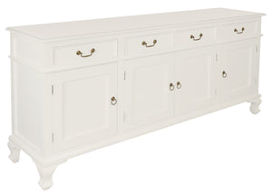 Queen Ann 4 Door 4 Drawer Buffet