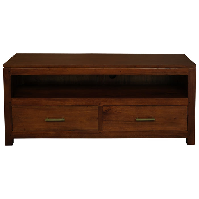 Paris 2 Drawer Entertainment Unit (Mahogany)