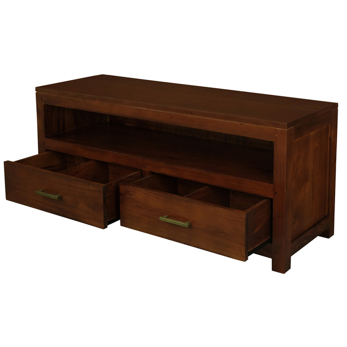 Paris 2 Drawer Entertainment Unit (Mahogany)
