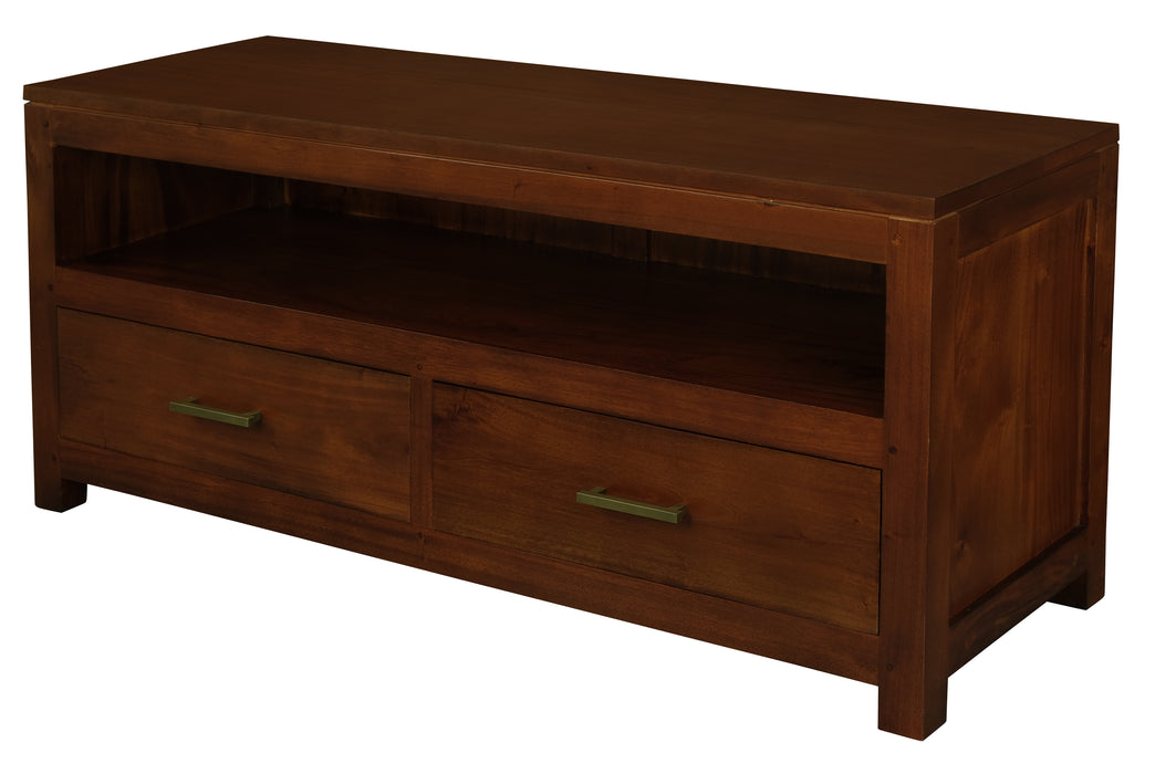 Paris 2 Drawer Entertainment Unit (Mahogany)