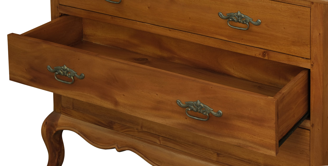 French Provinvial 3 Drawer Sideboard (Light Pecan)