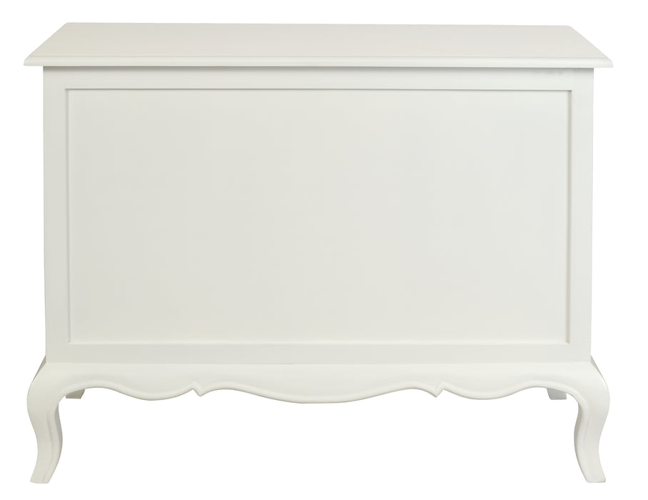 French Provinvial 3 Drawer Sideboard (White)