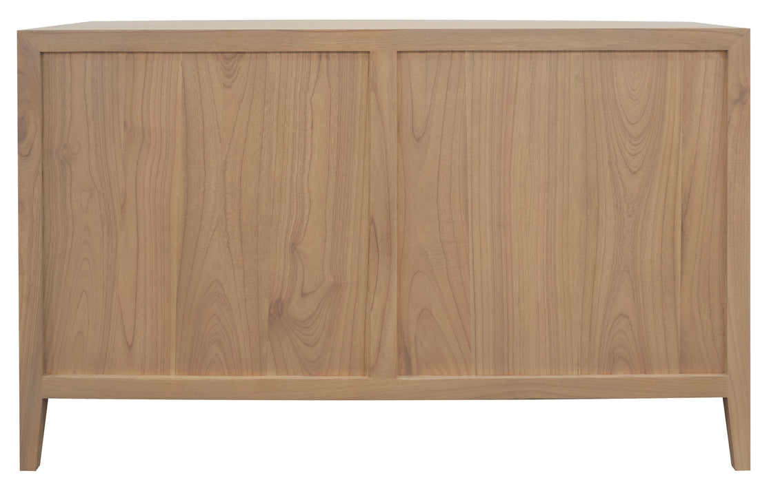 Dion 3-Drawer Solid Mindi Chest of Drawers (Natural)