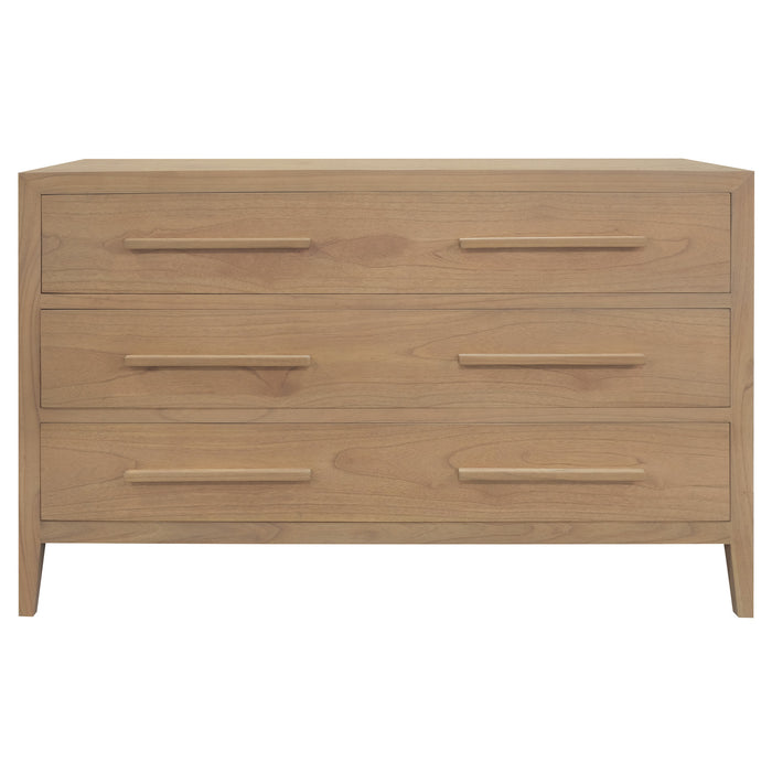 Dion 3-Drawer Solid Mindi Chest of Drawers (Natural)