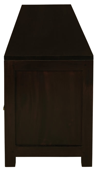 Paris 3 Drawer Low Entertainment Unit (Chocolate)