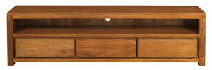 Amsterdam 3 Drawer Entertainment Unit (Light Pecan)