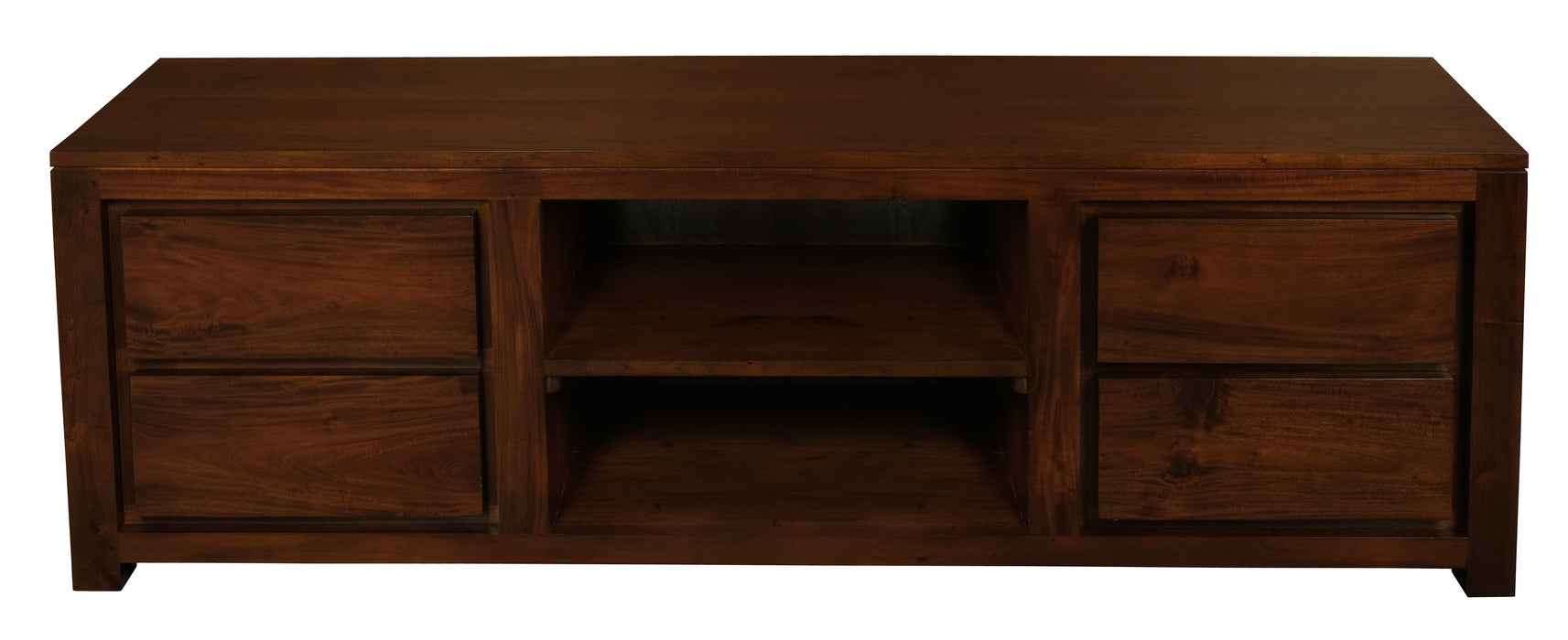Amsterdam 4 Drawer Entertainment Unit - Small (Mahogany)
