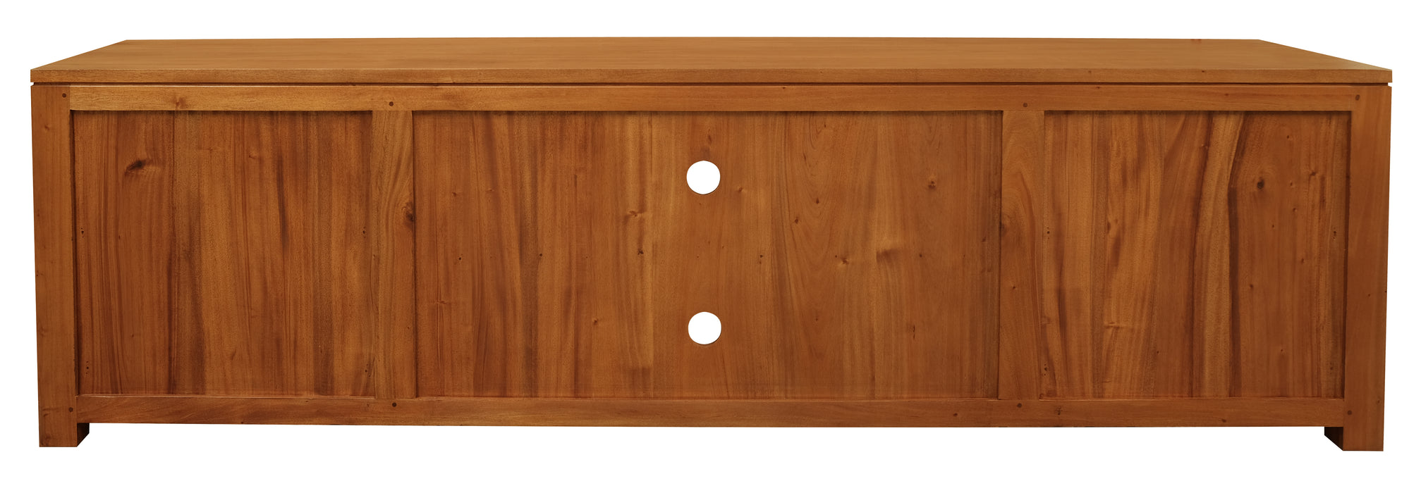 Amsterdam 4 Drawer Entertainment Unit - Large (Light Pecan)