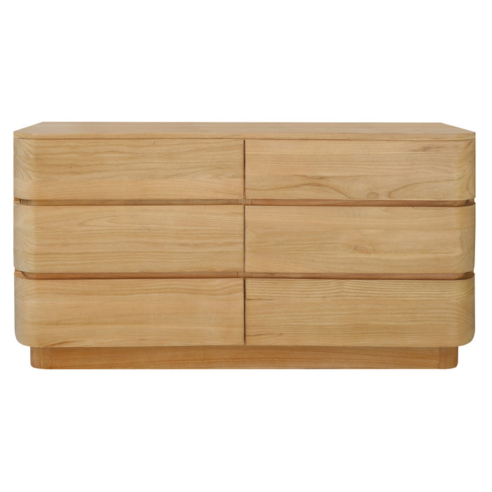 Gatsby 6 Drawer Dresser (Natural)