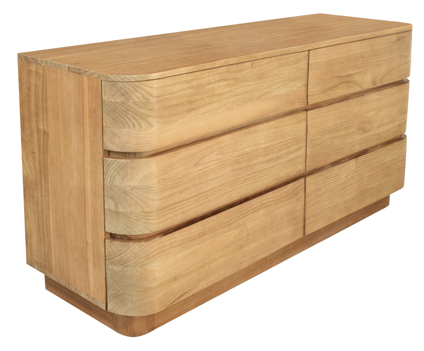 Gatsby 6 Drawer Dresser (Natural)