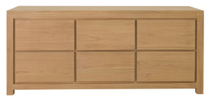 Amsterdam 6 Drawer Dresser (Natural)