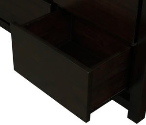 Amsterdam 6 Drawer Dresser (Chocolate)