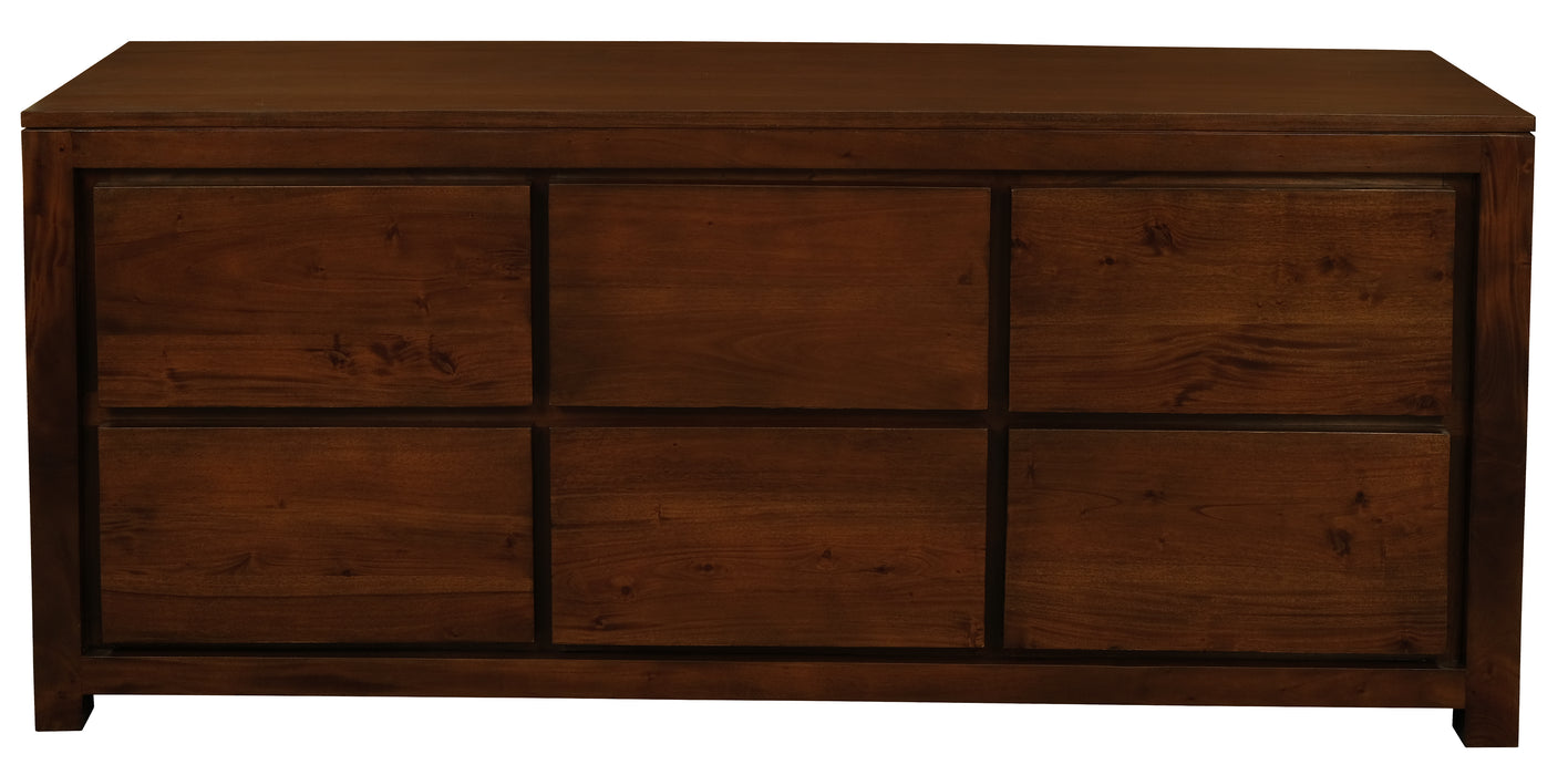 Amsterdam 6 Drawer Dresser (Mahogany)