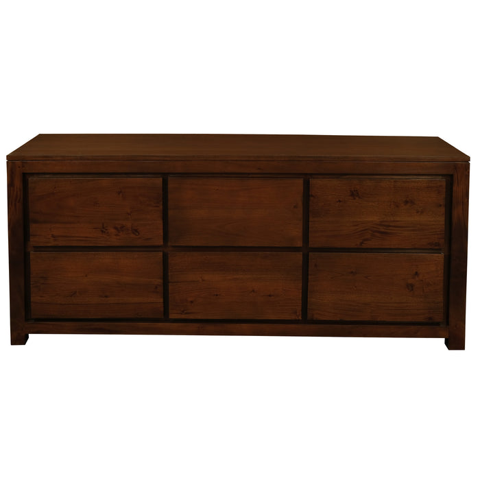 Amsterdam 6 Drawer Dresser (Mahogany)