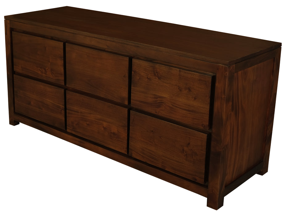 Amsterdam 6 Drawer Dresser (Mahogany)