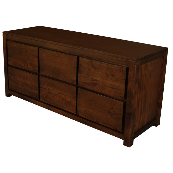 Amsterdam 6 Drawer Dresser (Mahogany)