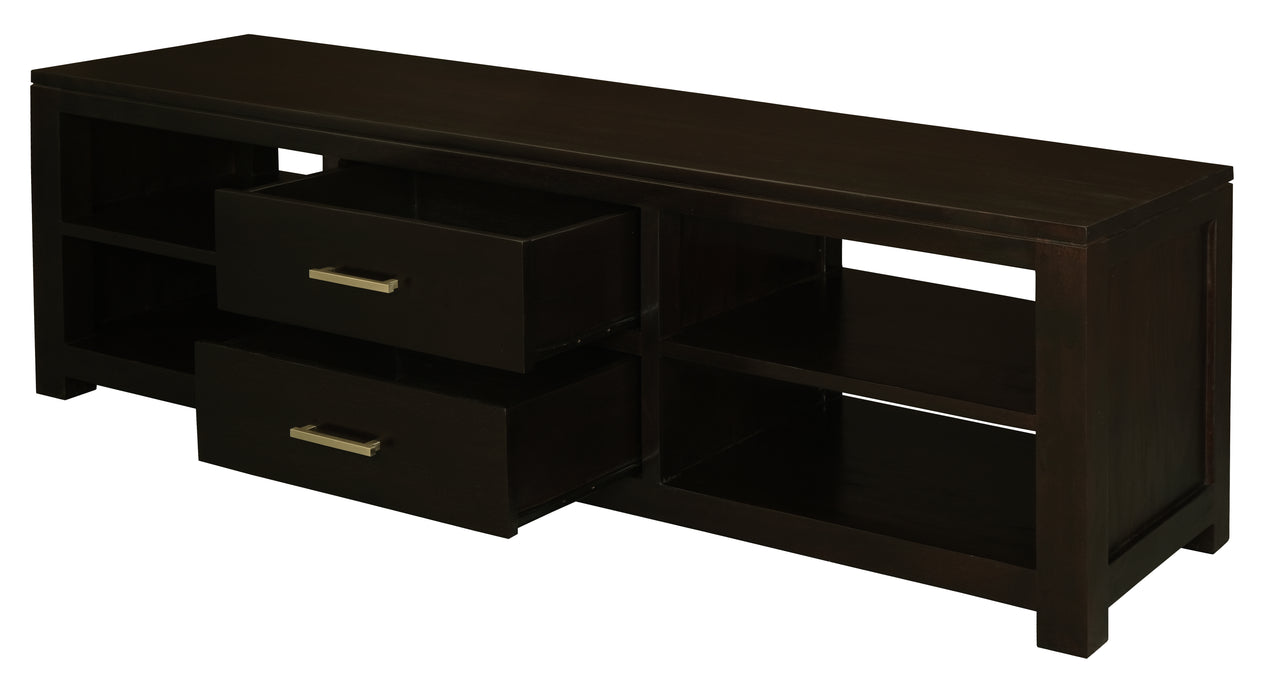 Paris 2 Middle Drawer Entetainment Unit (Chocolate)