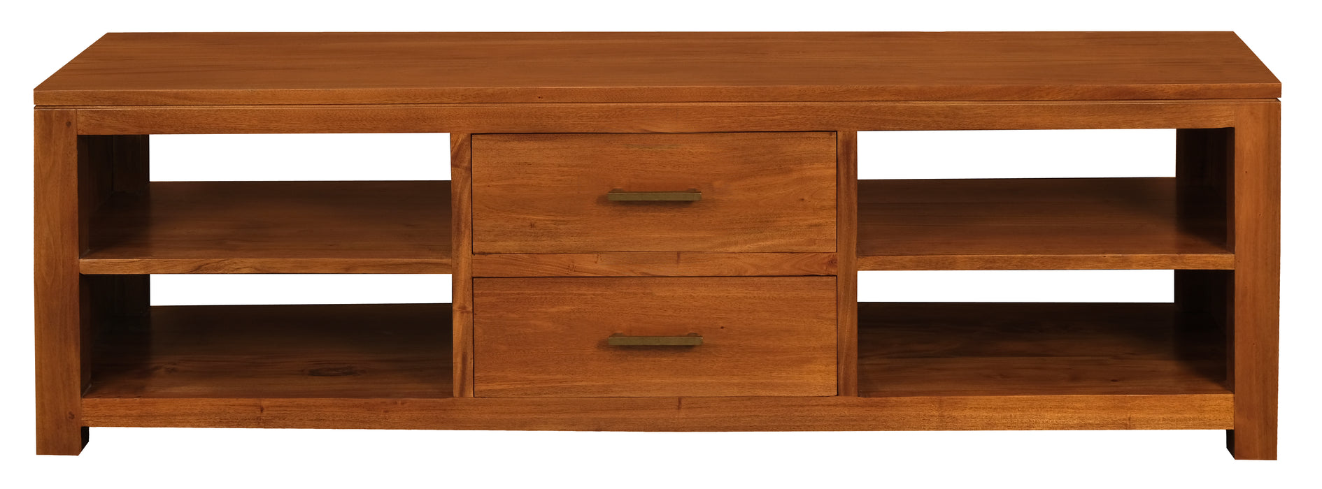 Paris 2 Middle Drawer Entetainment Unit (Light Pecan)