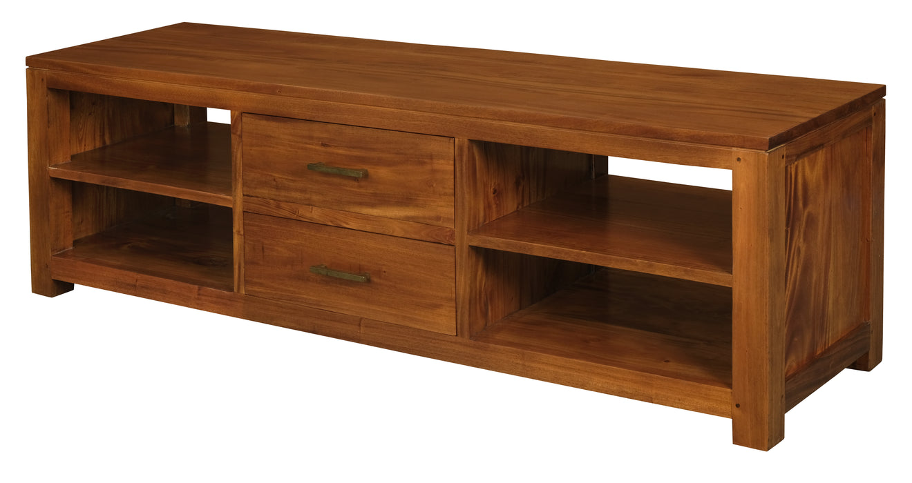 Paris 2 Middle Drawer Entetainment Unit (Light Pecan)