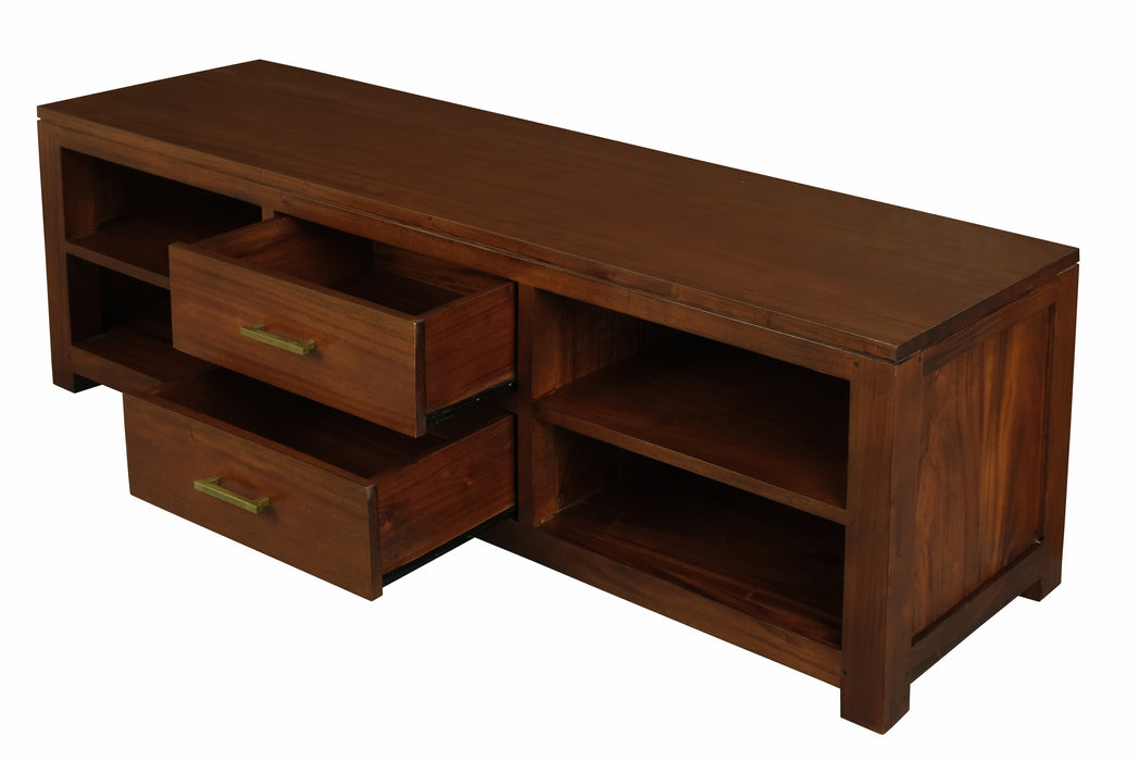 Paris 2 Middle Drawer Entetainment Unit (Mahogany)
