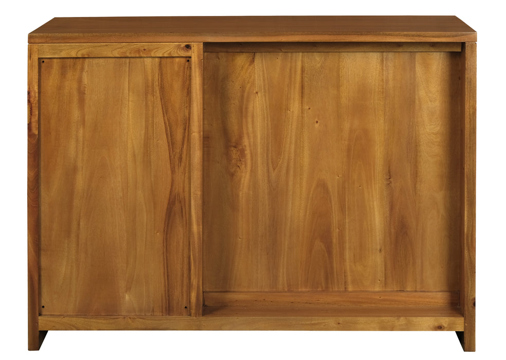 Paris 1 Door 1 Drawer Wine Cabinet - 45 Wine Bottles (Light Pecan)