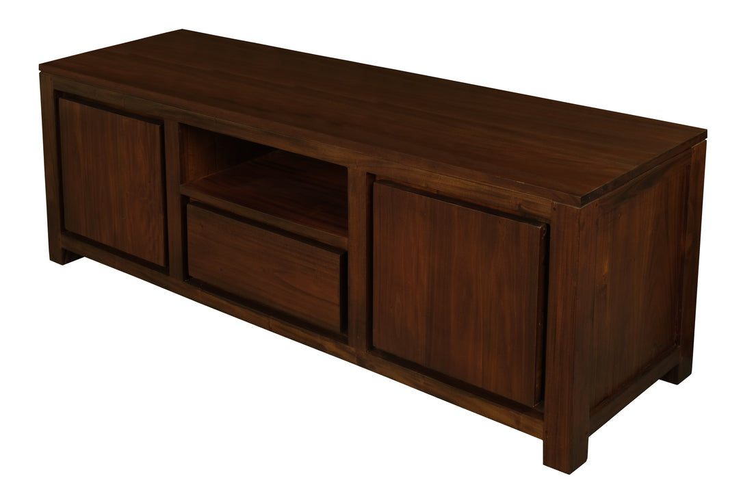 Amsterdam 2 Door 1 Drawer Entertainment Unit (Mahogany)