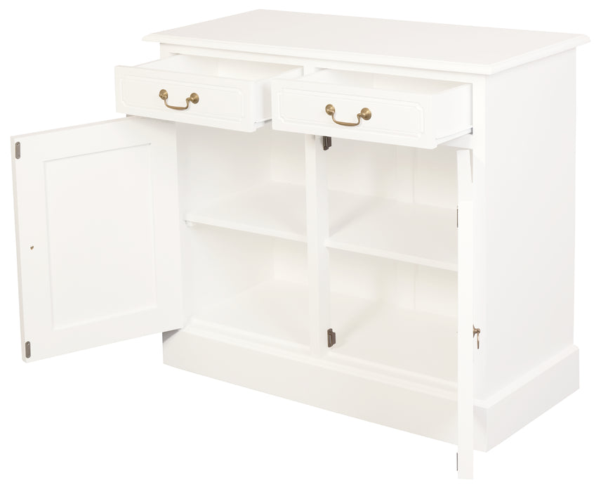 Tasmania 2 Door 2 Drawer Buffet (White)