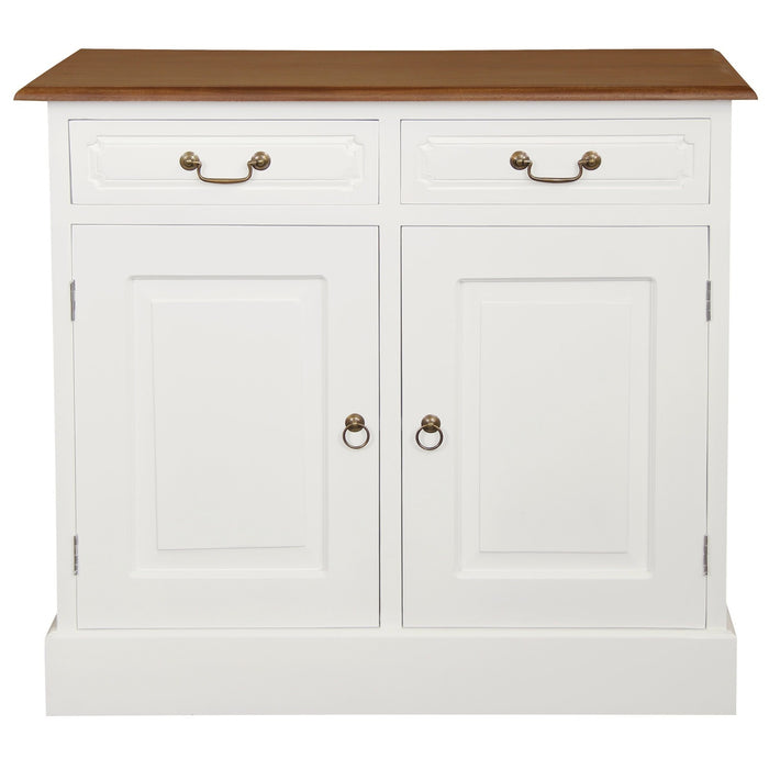 Tasmania 2 Door 2 Drawer Buffet (White Caramel)