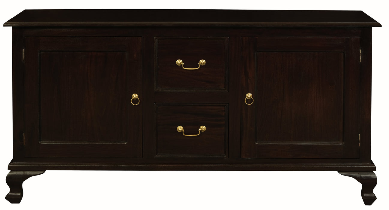 Queen Anne 2 Door 2 Drawer Buffet (Chocolate)
