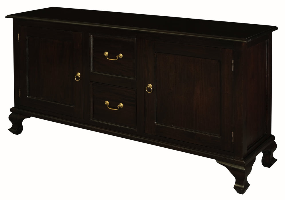 Queen Anne 2 Door 2 Drawer Buffet (Chocolate)