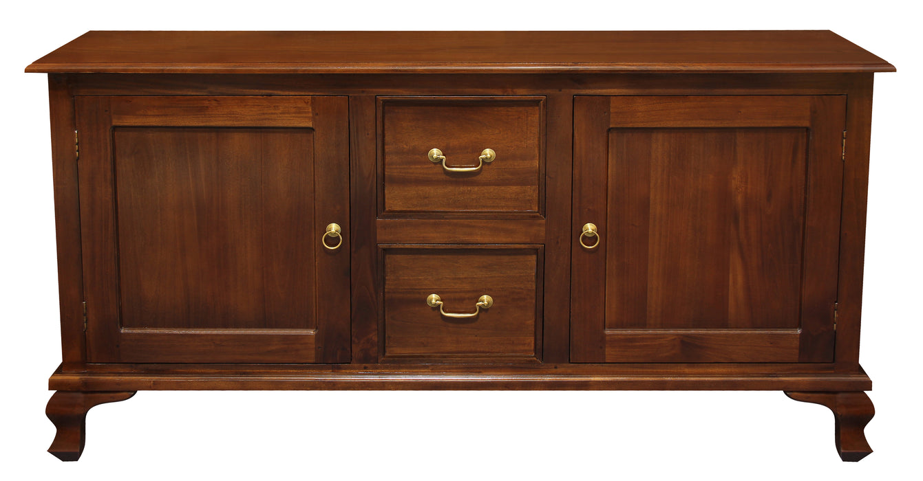 Queen Anne 2 Door 2 Drawer Buffet (Mahogany)