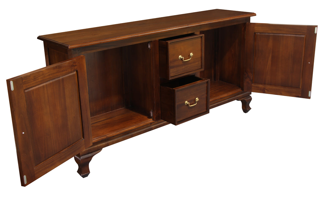 Queen Anne 2 Door 2 Drawer Buffet (Mahogany)