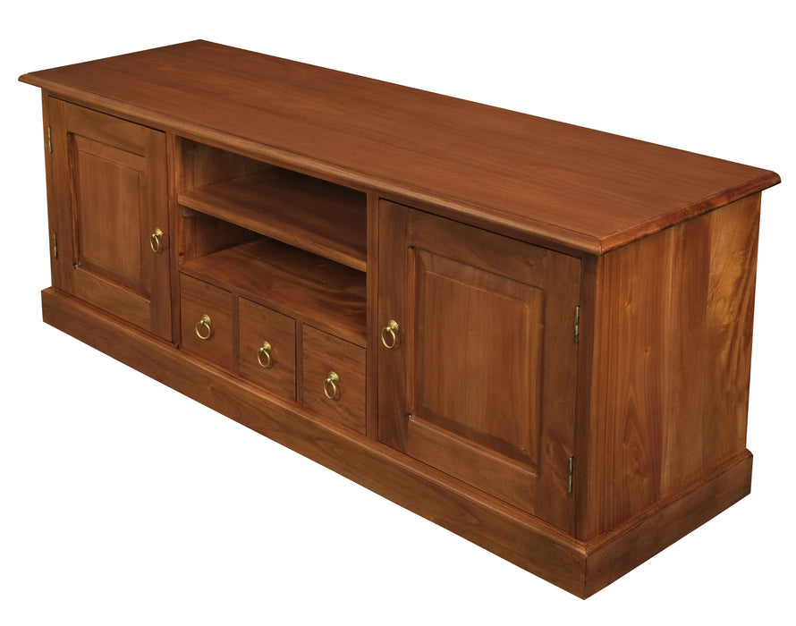 Tasmania 2 Door 3 Drawer Entertainment Unit (Light Pecan)