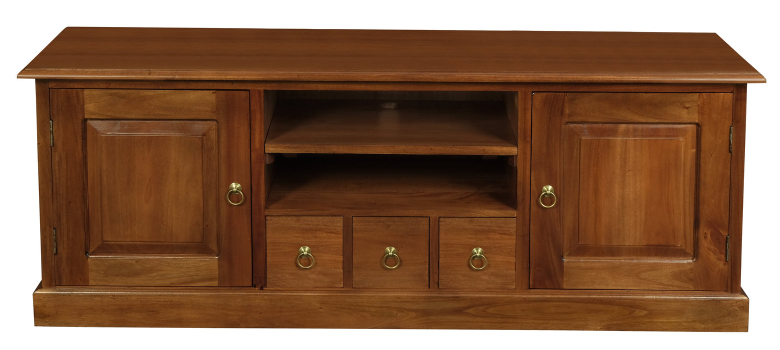 Tasmania 2 Door 3 Drawer Entertainment Unit (Light Pecan)