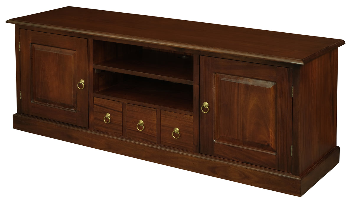 Tasmania 2 Door 3 Drawer Entertainment Unit (Mahogany)