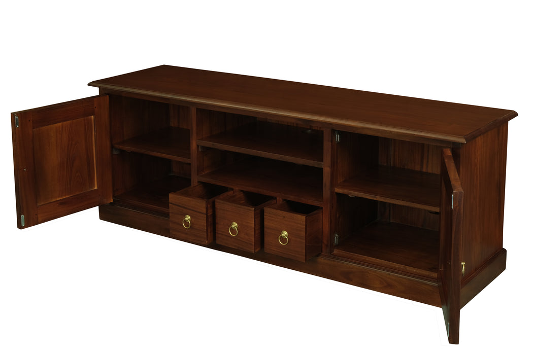 Tasmania 2 Door 3 Drawer Entertainment Unit (Mahogany)