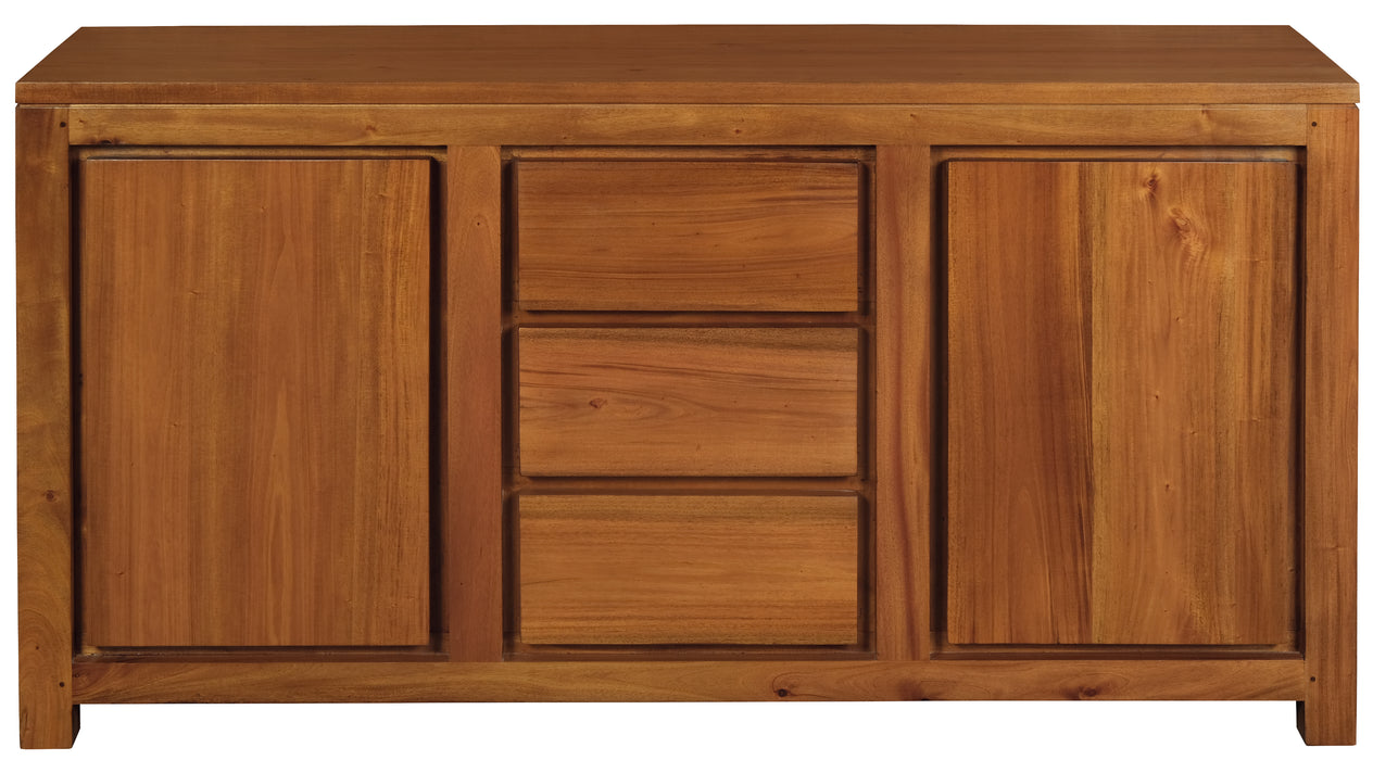 Amsterdam 2 Door 3 Drawer Buffet (Light Pecan)