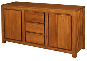 Amsterdam 2 Door 3 Drawer Buffet (Light Pecan)