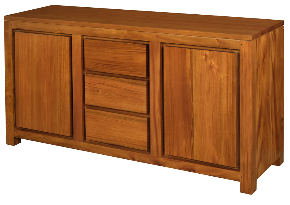 Amsterdam 2 Door 3 Drawer Buffet (Light Pecan)