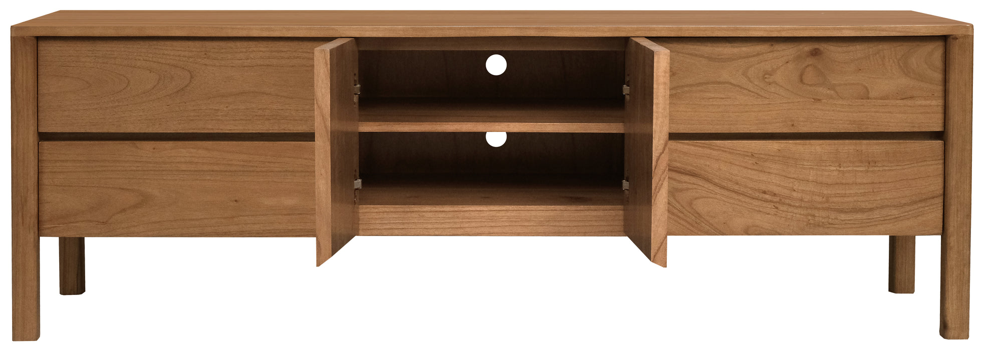 Adelle 2 Door 4 Drawer Entertaiment Unit (Almond)