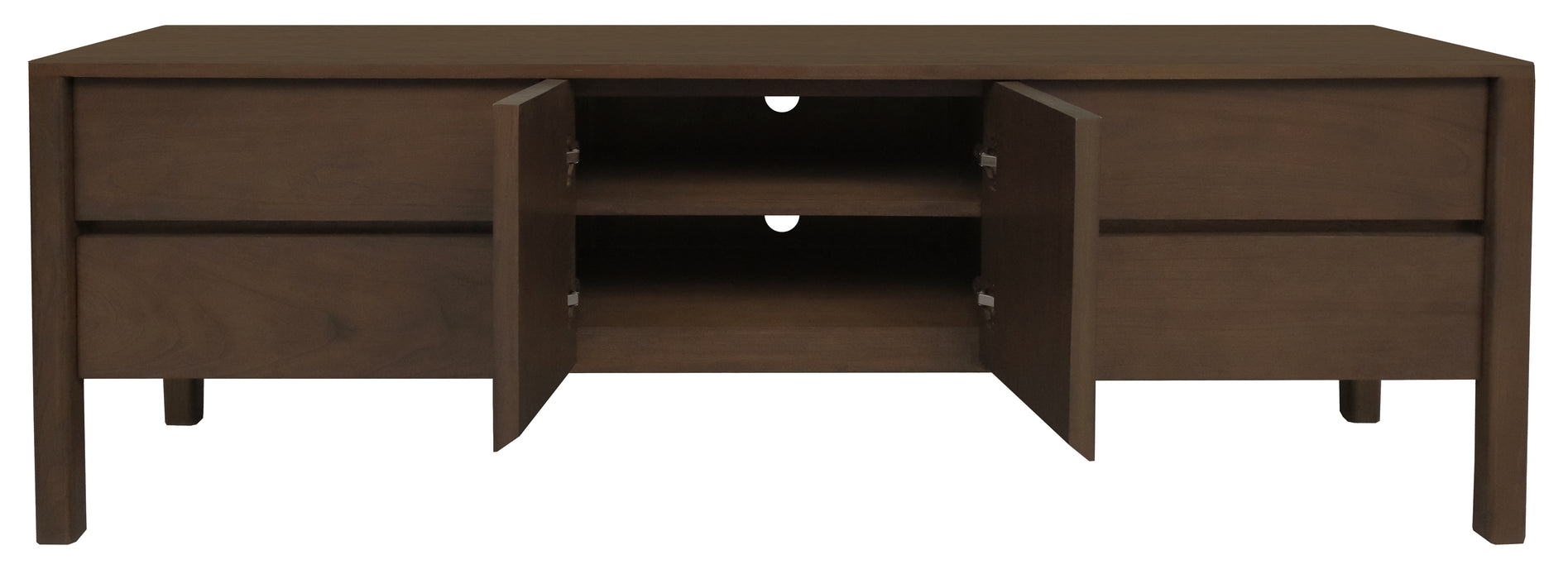 Adelle 2 Door 4 Drawer Entertaiment Unit (Walnut)